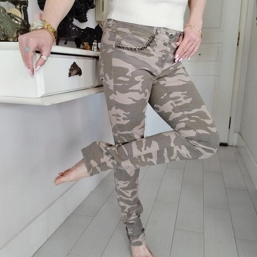 Women's youthful vintage Tally Weijl pants size 38 like new, green