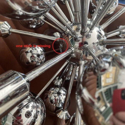 Vintage Sputnik chandelier by Cosack Leuchten, Germany