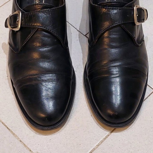 Kosmidis branded leather men's shoes like new, size 42.5, black