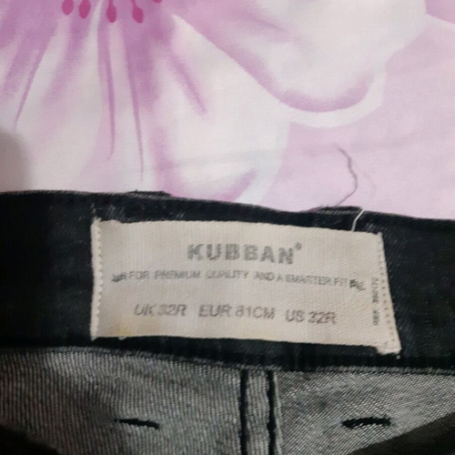 Kubban men's jeans used, black, slim fit, size 32R