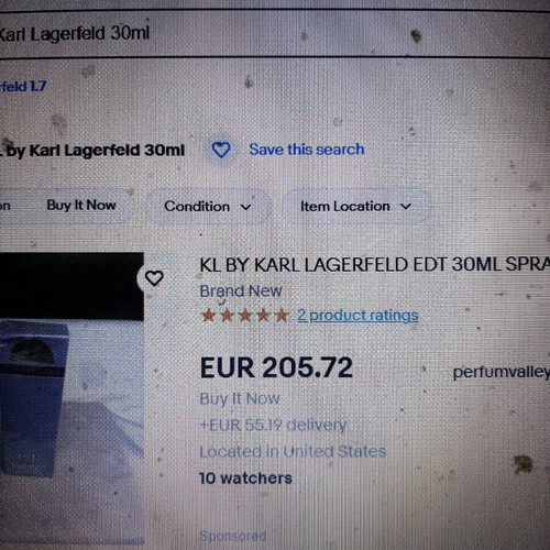 KL by Karl Lagerfeld 30ml Eau de Toilette new, vintage, rare