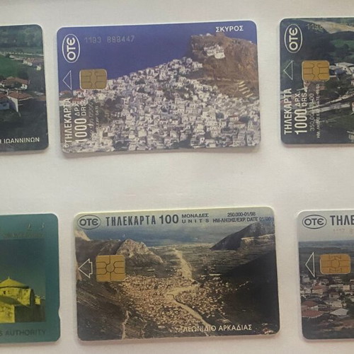 Collectible phone cards like new, pack of 12 euros