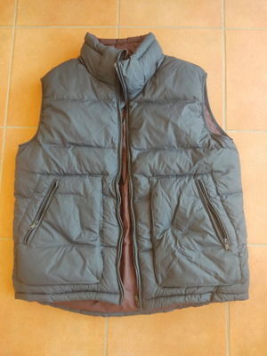 Sleeveless jacket XL used, dark gray with dark blue