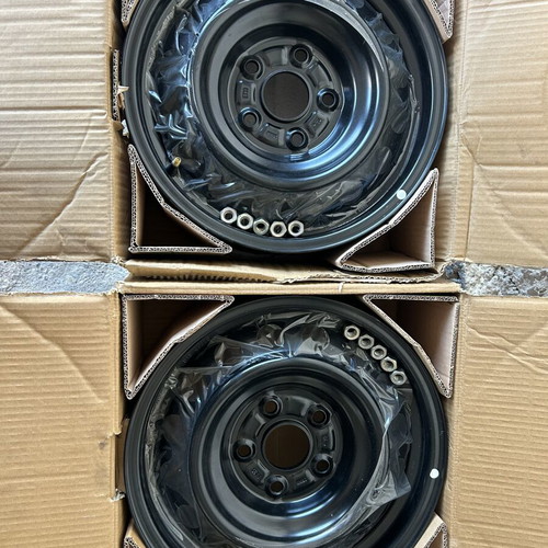 Toyota 15” steel rims new, set of 2 with bolts