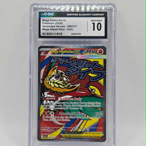 Mega Hawlucha ex CGC 10 card like new