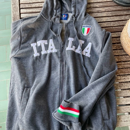 Unisex Italia sweatshirt medium like new, gray