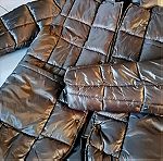  ΚΑΙΝΟΥΡΓΙΟ Ανδρικό μπουφάν (puffer jacket) μεταλλικό μπεζ (Sz L) Notting Hill