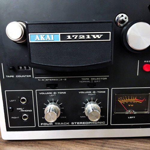 Akai 1721W vintage reel-to-reel tape recorder used