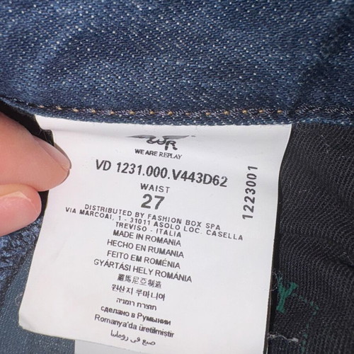 Replay jean w27 like new, blue