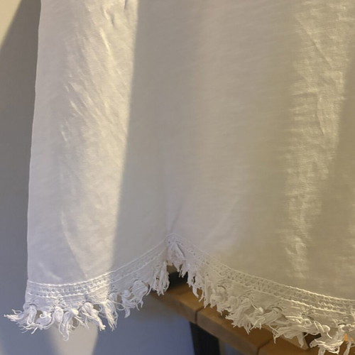 Moutaki white blouse like new, cotton, size M