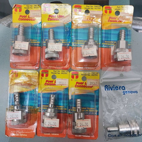 Tempo fuel connectors pack of 8 pieces new