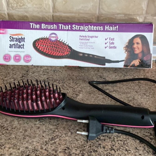 Electric hairbrush like new with 3D ceramic bristles and LCD screen