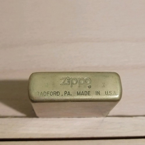 Zippo brass lighter used