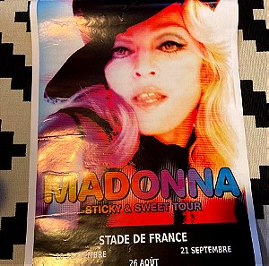 Madonna Sticky and Sweet tour French poster