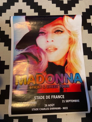 Αφίσα Madonna Sticky and Sweet tour γαλλική σαν καινούργια