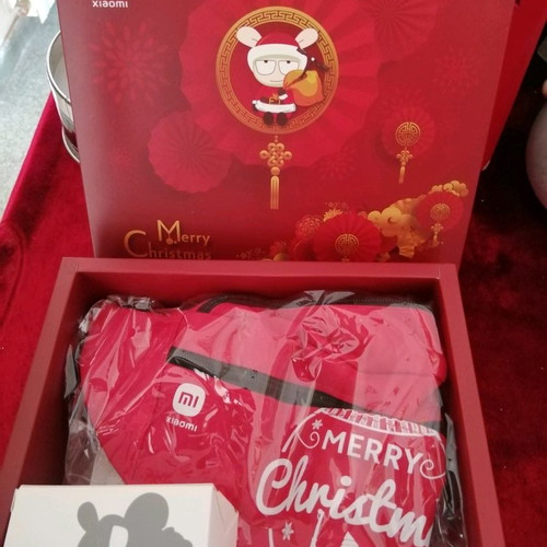 Xiaomi Christmas gift set new with waist bag and decorative figure