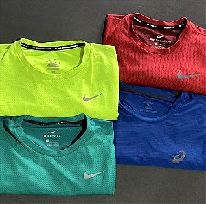 Nike & ASICS Dri-fit T-shirts small