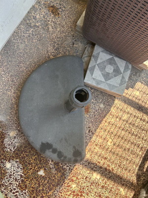 IKEA stone umbrella base used
