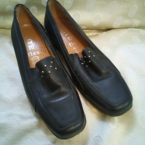 Elite women's shoes used, black, size 39, genuine leather