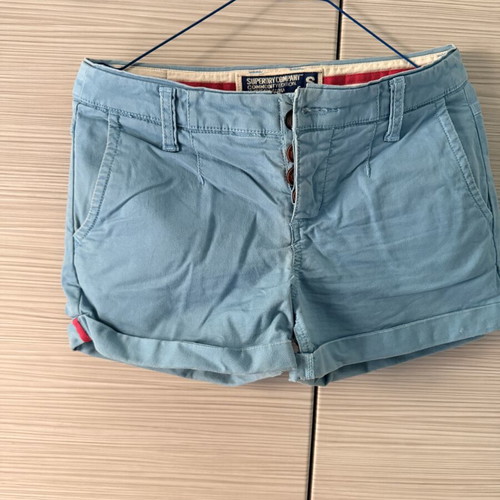 Superdry women's shorts like new, turquoise, size S