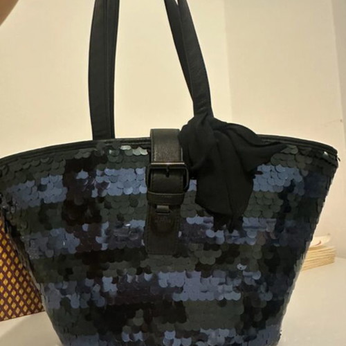 Juicy Couture shoulder bag like new, black and blue