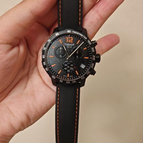 Tissot 1853 Chronograph μαύρο πορτοκαλί Swiss Made καινούργιο