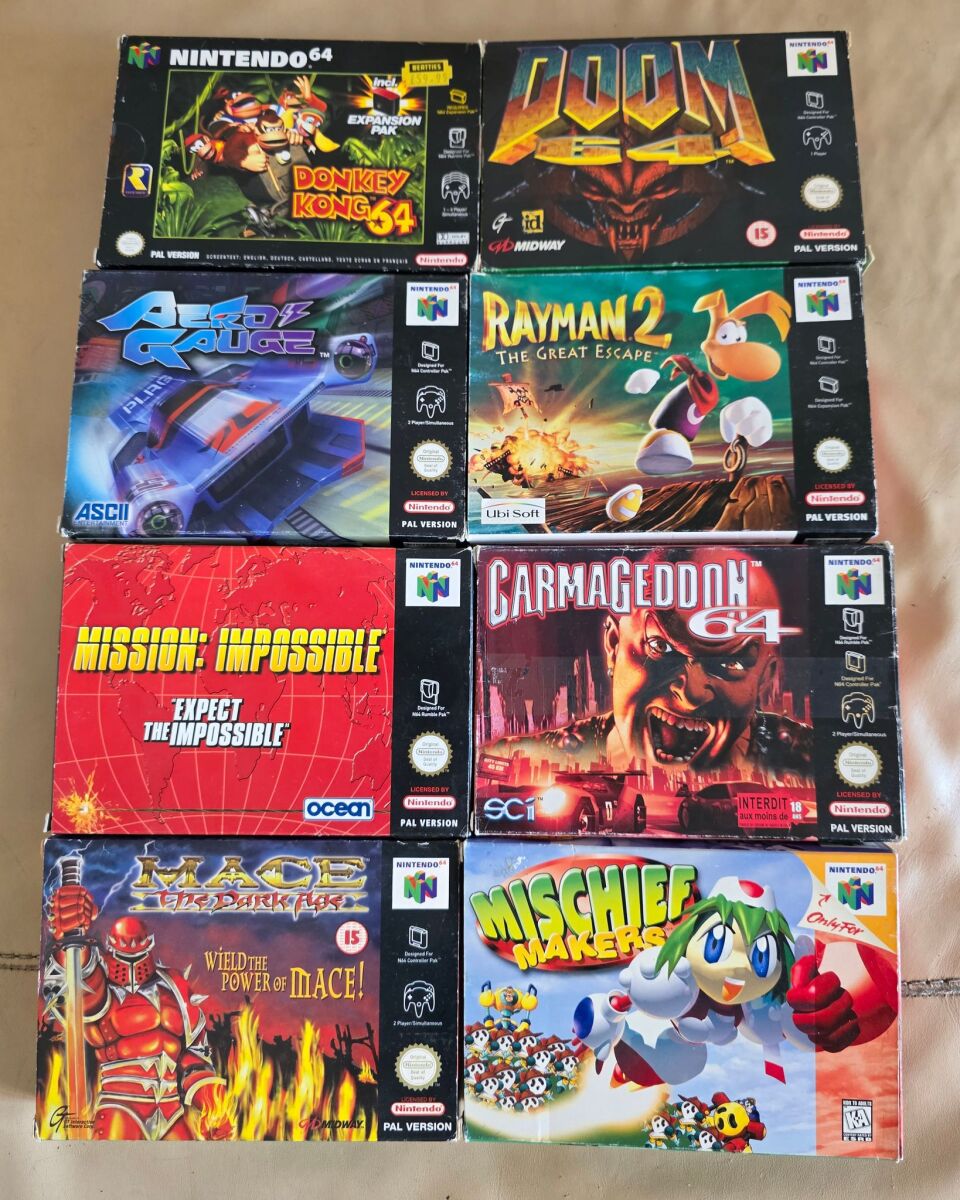 Nintendo 64 games used, pack for 1200… - € 1.200,00 - Vendora.cy
