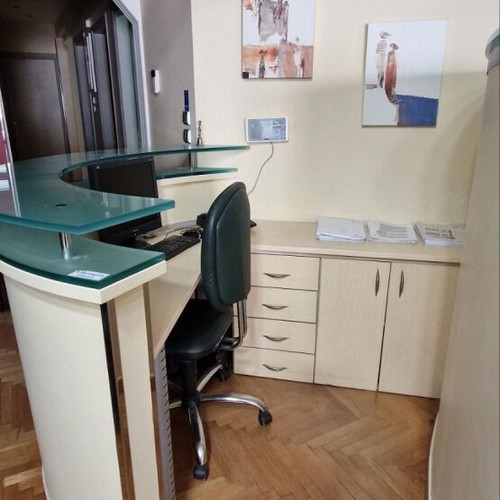 Office equipment used, 25 bookshelves and 11 desks