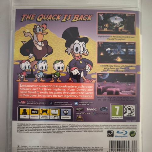 Duck Tales HD Remastered Disney PS3 game like new, PlayStation 3