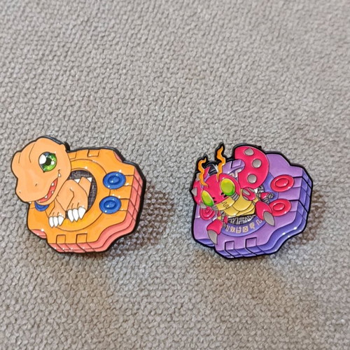 Digimon pin set of eight new