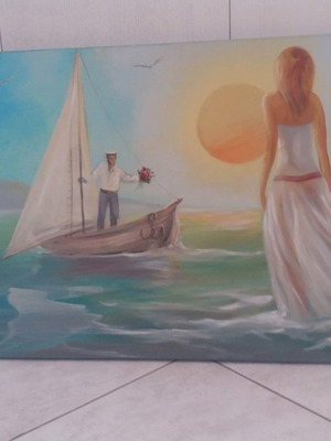 Handmade painting 90x60 new