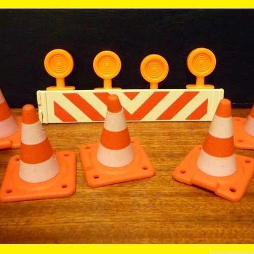 Playmobil signs used, lot of 23 pieces