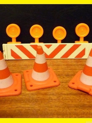 Playmobil signs used, lot of 23 pieces