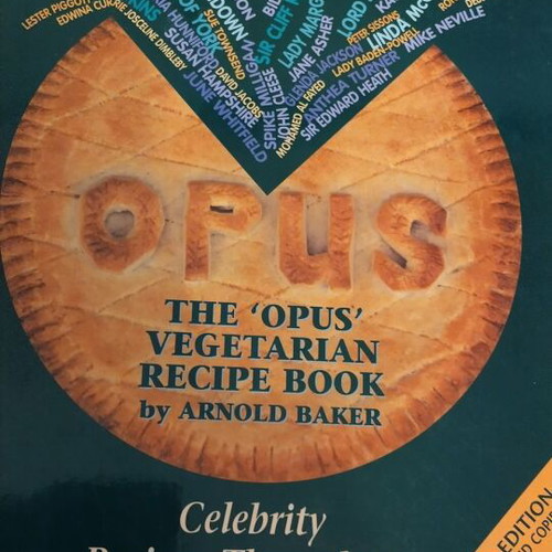 Food for Thought: Opus Vegetarian Recipe Book like new, English