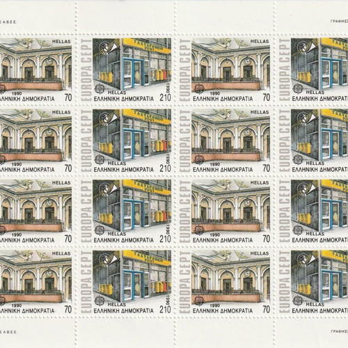 1990 Greece Europa CEPT Stamp Sheet mint condition