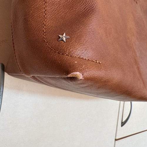 Pepe Jeans shoulder bag used, brown leather shopper