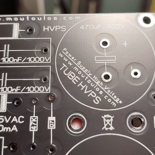 Power Supply HV & Negative PCB for 2xEL34 PP, new