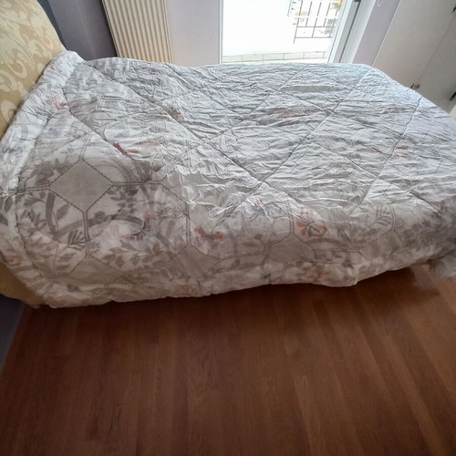 Double quilt winter like new with butterfly pattern