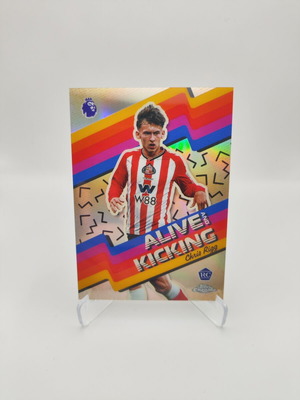 2025-26 Topps Chrome Premier League Chris Rigg RC Alive Kicking κάρτα