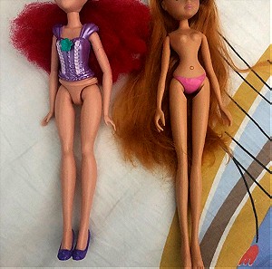 Winx Club Flora S4 & Disney Princess Ariel κούκλες