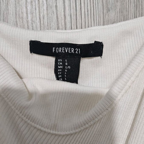 Forever 21 blouse used, size L, white