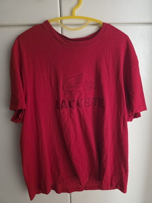 Lacoste ανδρικό κοντομάνικο T-shirt σε κόκκινο, XXL