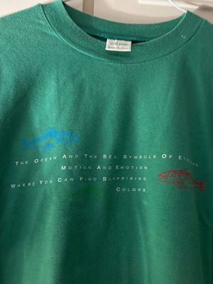 Benetton men's T-shirt M green made in Italy like new