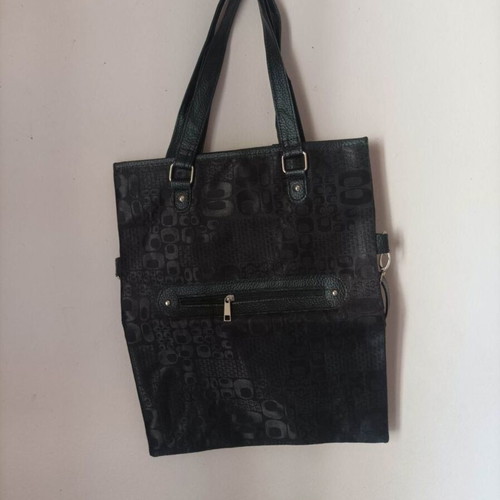 Set of seven multicolor bags including two blue backpacks and one black shoulder bag