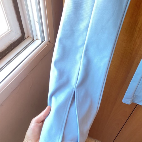 Blue flare pants, size S