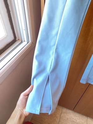 Blue flare pants, size S