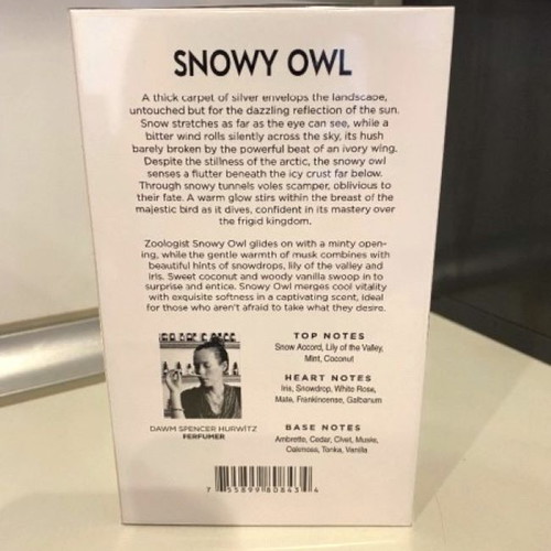 Zoologist Snowy Owl Extrait de Parfum 60 ml new, authentic