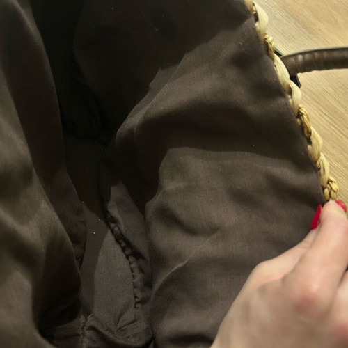 Straw beach bag