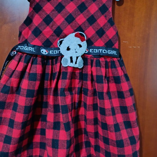 Evita winter dress for 3 years old, like new, red
