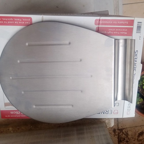 Ernesto Cake Servers stainless steel, new
